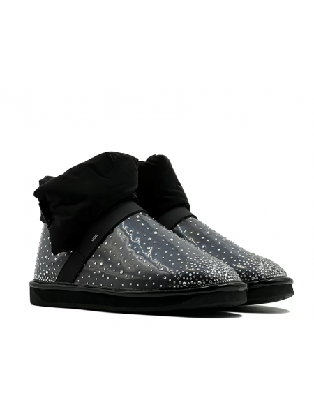 Ugg Clear Quilty Boot Bling Black